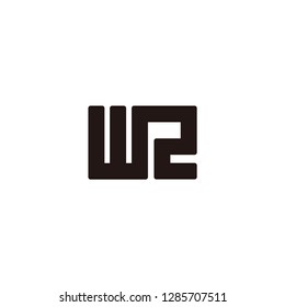 wr letter vector logo