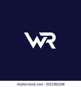 Wr Letters Logo Design Vector Stock Vector (Royalty Free) 2015382248 ...