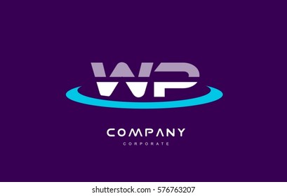 wr w r cyan magenta blue letter combination alphabet vector company logo icon sign design template 