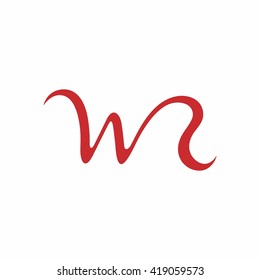 Wr W R Logo Stock Vector (Royalty Free) 419059573