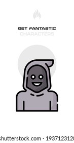 Los avatares, Elemento, Diseño de Caracteres. Tema del mundo de locos y fantasmas. Realista, Caricatura, Fantástico, Estilo Sci-fi