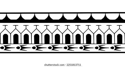 Wrap around arm polynesian tattoo design. Pattern aboriginal samoan. Vector illustration eps10.
