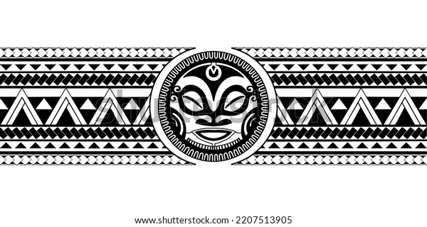 Wrap Around Arm Polynesian Tattoo Design Stock Vector (Royalty Free ...