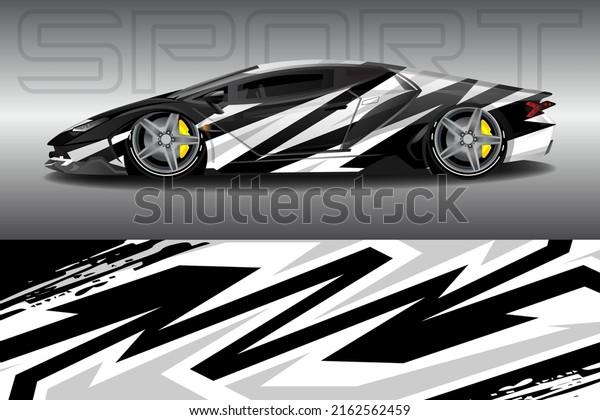 Wrap car\
decal design custom livery race rally\
Vector