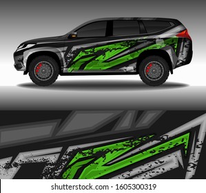 Wrap car decal design vector, custom livery race rally car vehicle sticker and tinting.