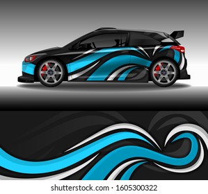 Wrap Car decal design vector, custom livery race rally car vehicle sticker and tinting.