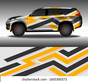 Wrap Car decal design vector, custom livery race rally car vehicle sticker and tinting.