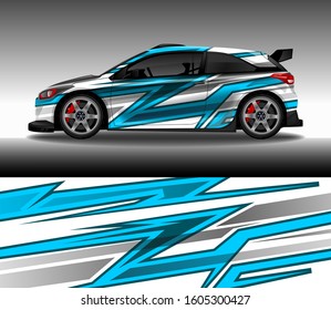 Wrap Car decal design vector, custom livery race rally car vehicle sticker and tinting.