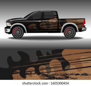 Wrap Car decal design vector, custom livery race rally car vehicle sticker and tinting.