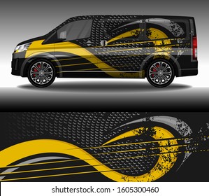 Wrap Car decal design vector, custom livery race rally car vehicle sticker and tinting.