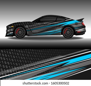 Wrap Car decal design vector, custom livery race rally car vehicle sticker and tinting.