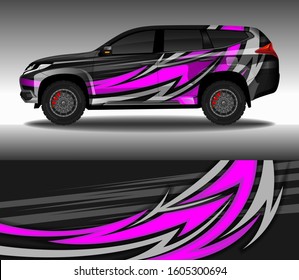 Wrap car decal design vector, custom livery race rally car vehicle sticker and tinting.