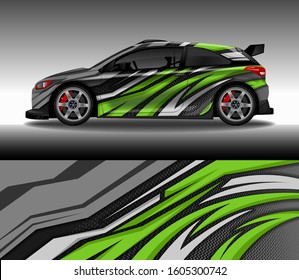 Wrap Car Decal Design Vector, Custom Livery Race Rally Car Vehicle Sticker And Tinting.