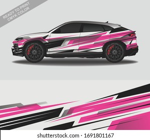 Wrap Car Decal Design Vector, Custom Livery Race Rally Car Vehicle Sticker And Tinting.