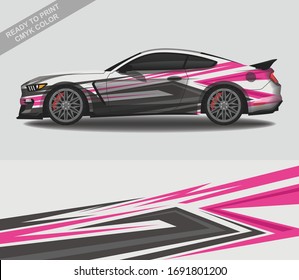Wrap car decal design vector, custom livery race rally car vehicle sticker and tinting.