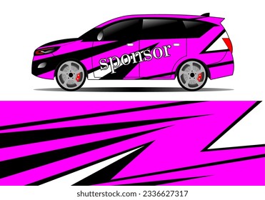 Wrap Car Decal Design Vector