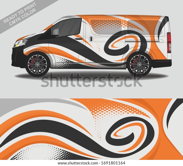 Wrap car decal design vector, custom\
livery race rally car vehicle sticker and\
tinting.