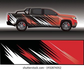 wrap car decal livery,rally race style vector illustration abstract background