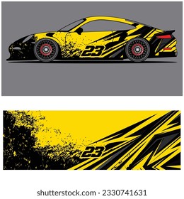
Wrap car design livery vector abstract vinyl sticker printing.