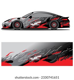 
Ajustar el diseño del coche livery vector impresión abstracta de pegatinas de vinilo.