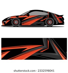 
Ajustar el diseño del coche livery vector impresión abstracta de pegatinas de vinilo.
