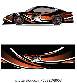 
Wrap car design livery vector abstract vinyl sticker printing.
