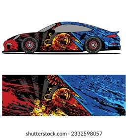 
Wrap car design livery vector abstract vinyl sticker printing.
