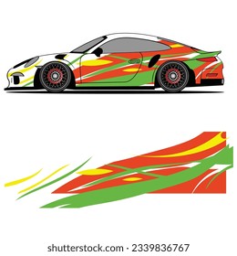 Wrap car design livery vector abstract vinyl sticker printing