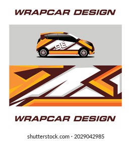 Wrap Car Design Vector Theme Template