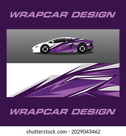 Wrap Car Design Vector Theme Template