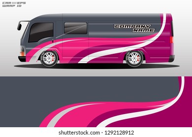 Wrap car designs , bus, truck, racing, travel, van , can be used in all types of cars.
