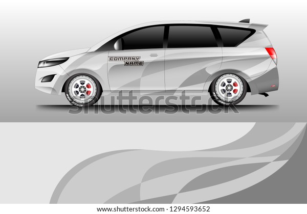 Wrap car designs vector . Car suv , truck,\
van, company . Wrap car ready to print\
.