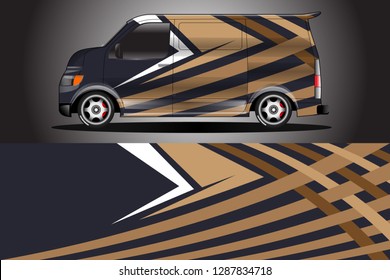 Wrap car racing designs and wrap van car vector . Wrap used for all types of cars . Car tire daily vector car .