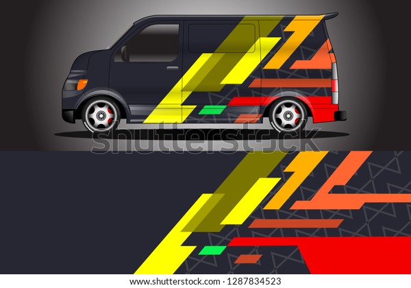 Wrap car racing designs and wrap van car vector
.Wrap used for all types of cars
.