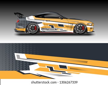 Wrap car racing designs vector . Racing Background designs