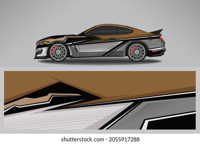 Ajustar el diseño del vector del coche. Diseño gráfico de fondo de carreras de línea abstracta para vehículos, autos de carreras, rally, camuflaje de rivalidad de aventura.