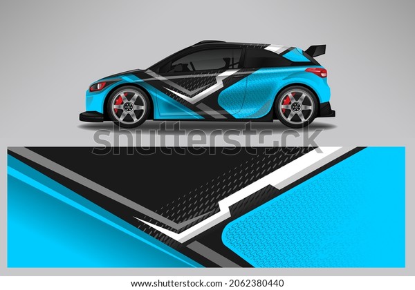 Wrap car vector design decal. Graphic
abstract line racing background design for vehicle, race car,
rally, adventure livery
camouflage.