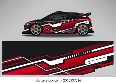 Ajustar el diseño del vector del coche. Diseño gráfico de fondo de carreras de línea abstracta para vehículos, autos de carreras, rally, camuflaje de rivalidad de aventura.