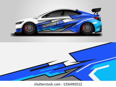 Wrap car vector , supercar, rally, drift . Graphic abstract stripe racing background