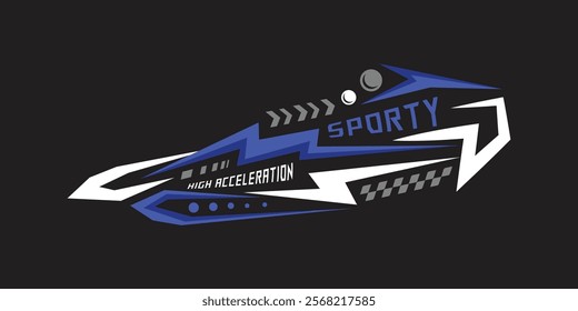 Wrap decal sticker racing sport vehicle template graphic