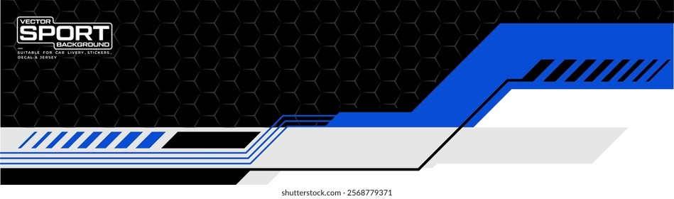 Wrap Design for Car. Sport stripes in cyberpunk style, racing vehicle stickers. Racing livery for tuning