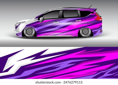 Wrap Design For Car vector. Sport stripes, car stickers. Racing stickers for tuning