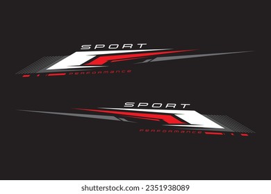 Premium Vector  Sport car decal stripes car tuning stickers speed