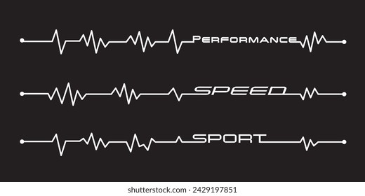 Wrap Design For Car vectors. Sports stripes, car stickers. Racing decals for tuning.