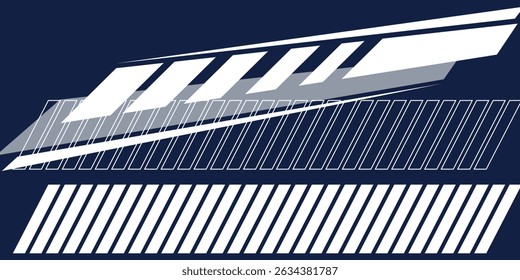 Wrap Design For Car vectors. Sports stripes, car stickers black color. Racing decals for tuning.