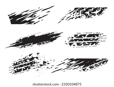 Wrap Design For Car vectors. car stickers stripes. mud splash abstract template.