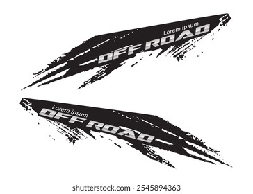 Wrap Design For Car vectors. car stickers stripes. mud splash abstract template.