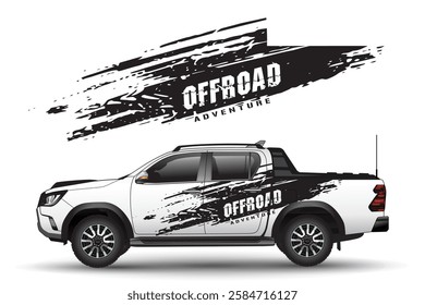 Wrap Design For Car vectors. car stickers stripes. mud splash abstract template.