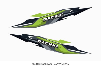 Wrap Design For Car vectors. car stickers stripes vector set