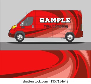wrap design for company car and services